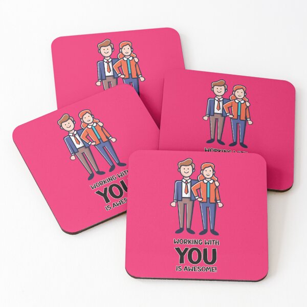 Item preview, Friends from work - man and woman designed and sold by HarridanCreates.