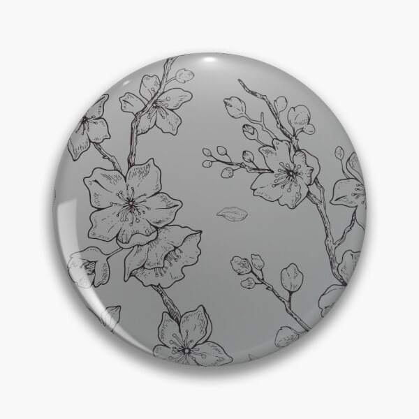 Item preview, Orchid pattern, gray background designed and sold by Mini-Anni.