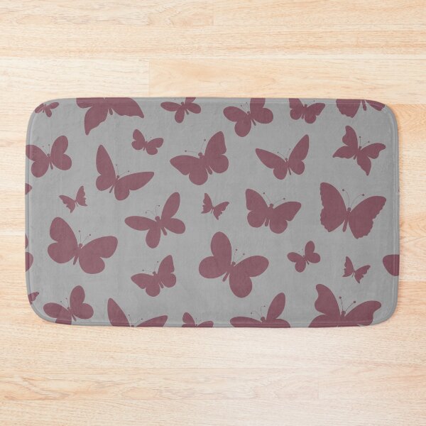 Item preview, Brown butterfly gray background designed and sold by Mini-Anni.