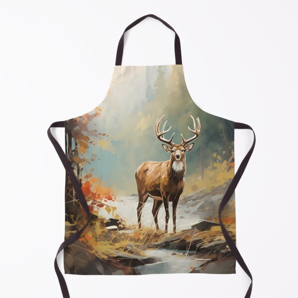 Item preview, Beautiful big brown deer in the forest artwork designed and sold by NBSStore.