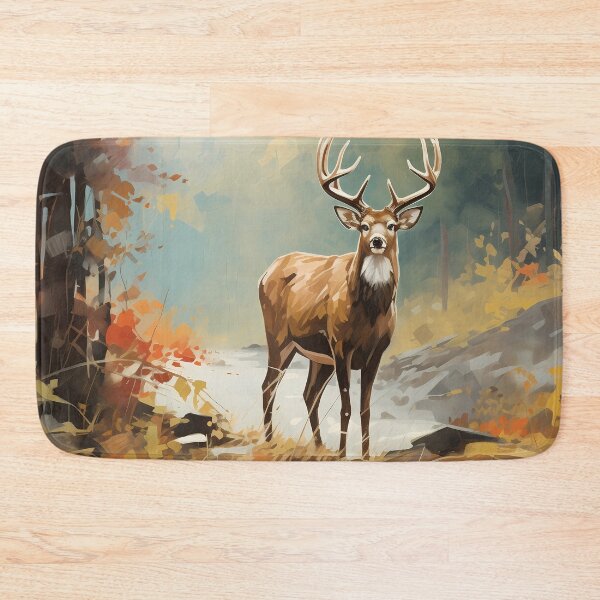 Item preview, Beautiful big brown deer in the forest artwork designed and sold by NBSStore.