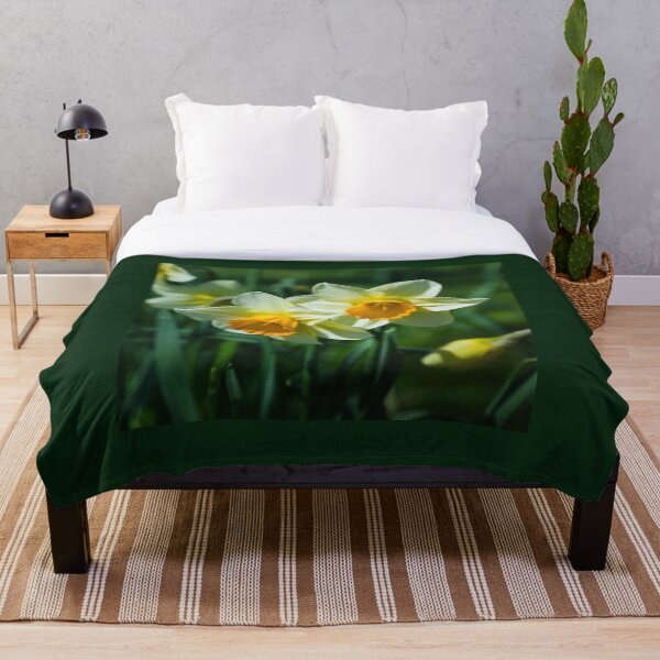 Item preview, Yellow white Daffodil flowers designed and sold by SabinasDesigns.