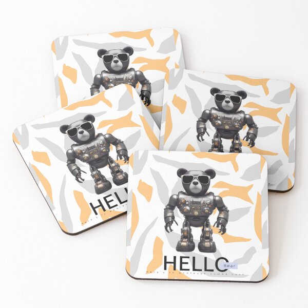 Item preview,  Hello from the Robot Cool Bear designed and sold by ALITTLETOWN.