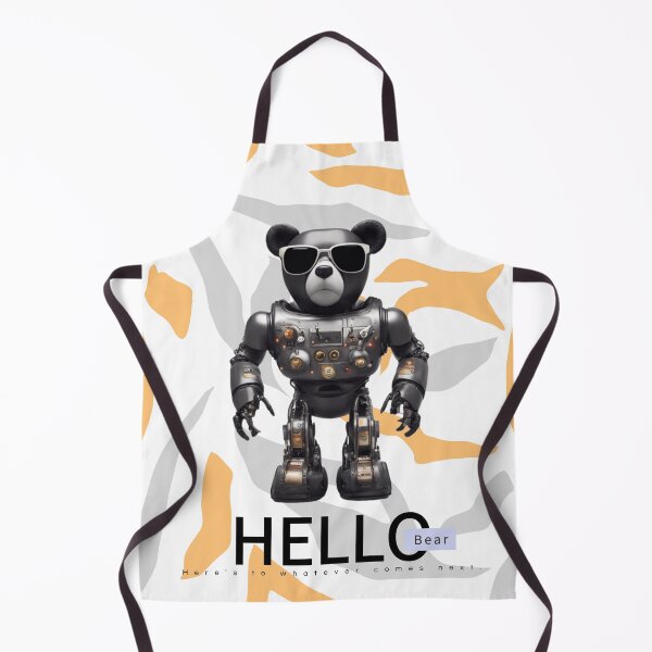 Item preview, Hello from the Robot Cool Bear designed and sold by ALITTLETOWN.