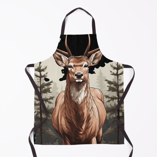 Item preview, Beautiful big brown deer in the forest artwork designed and sold by NBSStore.