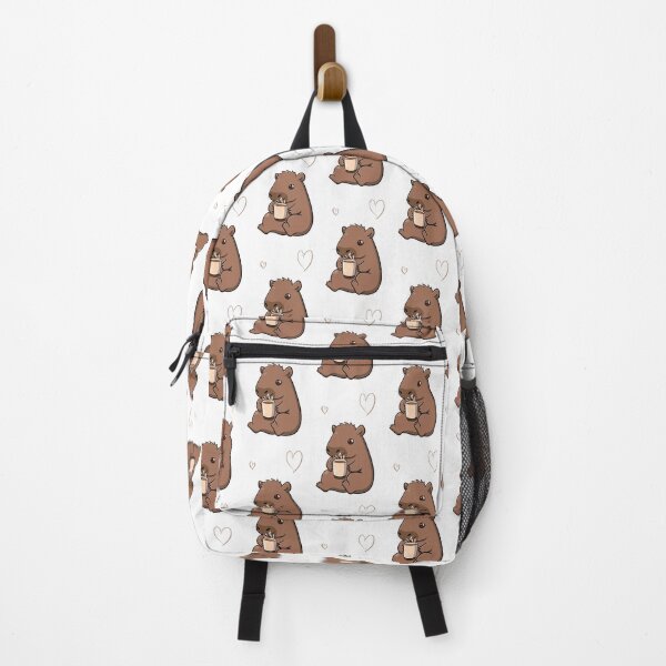 Item preview, Cute coffee lover capybara designed and sold by CosmicFreedom9.
