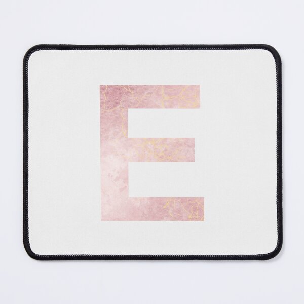 Item preview, Initial E with pink marble effect designed and sold by alessiazoe.