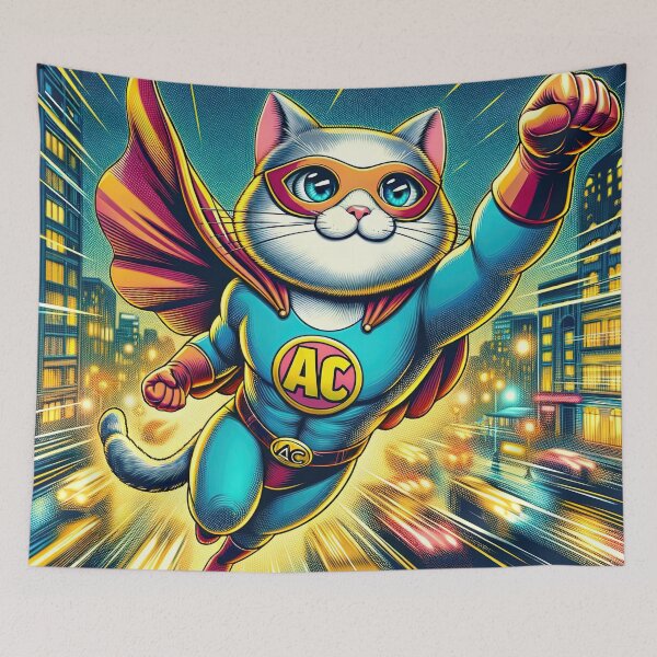 Item preview, Feline Guardian: Super Cat's Courageous Sky Patrol designed and sold by artwaves.