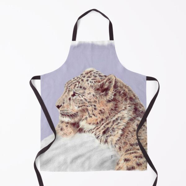 Item preview, snow leopard coloured pencil for charity designed and sold by JayTCee.