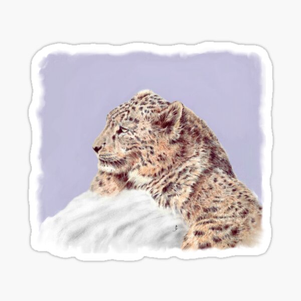 Snow Leopard sticker – Big Moods