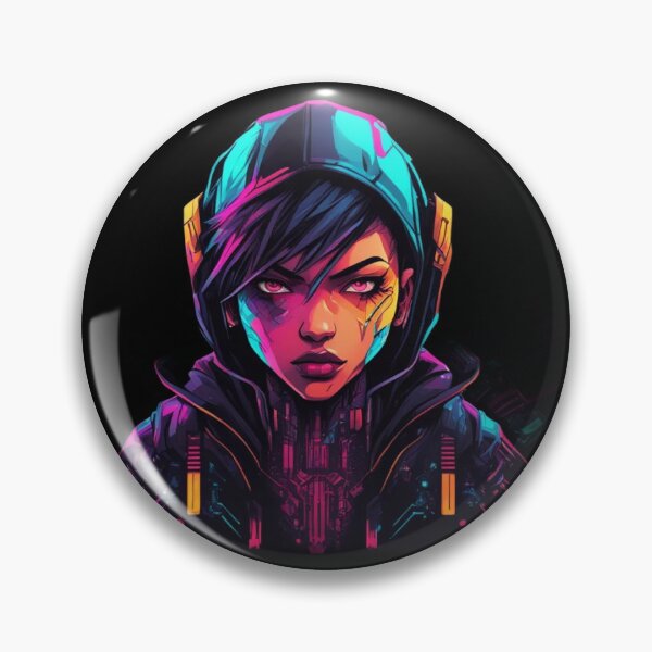 Item preview, Cyberpunk Pilot Girl, Weird, Character Design  designed and sold by Burn-Ego.
