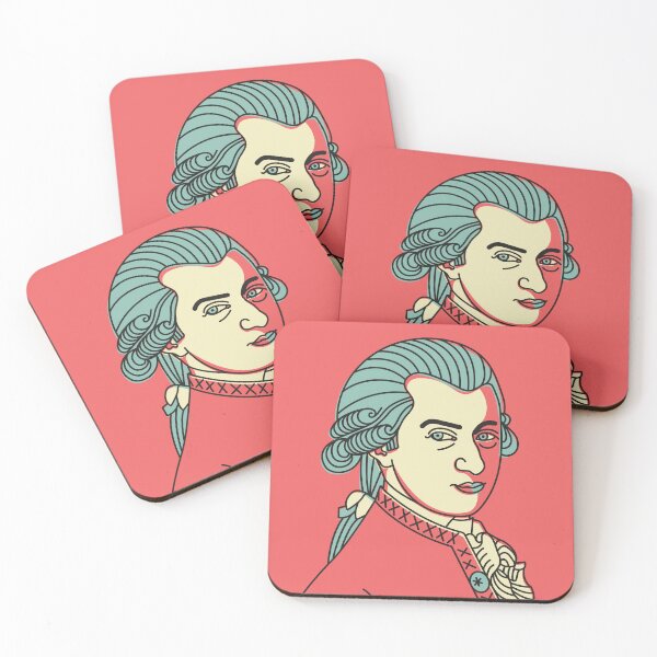 Item preview, Wolfgang Amadeus Mozart - Famous classic musician Illustration in vector style designed and sold by GreissDesign.