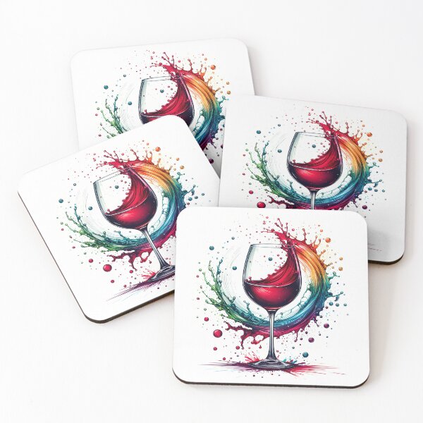Item preview, Red Wine Glass | Wine Art designed and sold by TrueArtVibes.