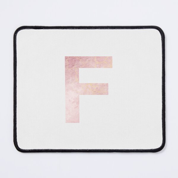 Item preview, Initial F with pink marble effect designed and sold by alessiazoe.