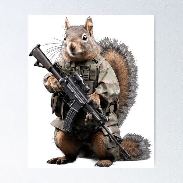Item preview, Squirrel Soldier designed and sold by pawmad.