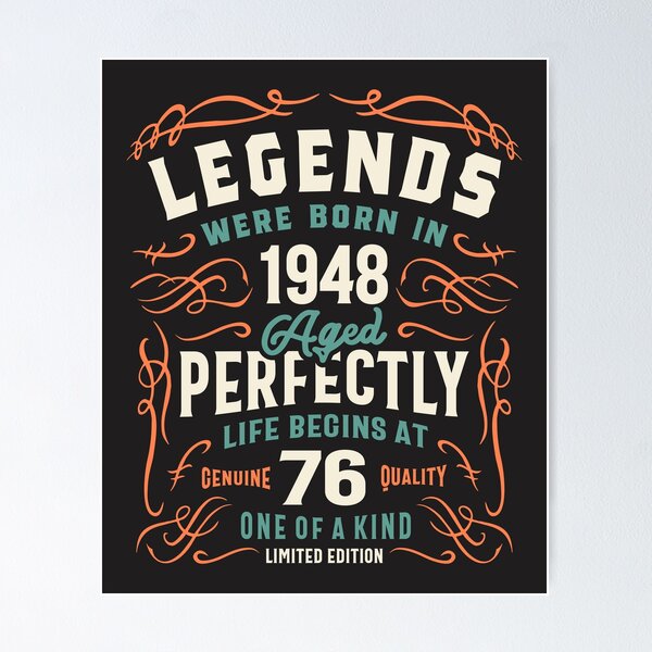 Item preview, 1948 76th Birthday Gifts 76 Year Old Men Women designed and sold by cidolopez.