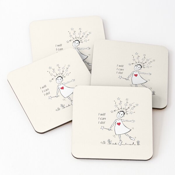 Item preview,  I will, I can, I do! In beige color variation! designed and sold by UrsulaBerger.