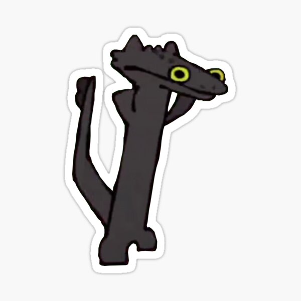 Item preview, Funny Toothless - DreamWorks Dragon Kawaii Artwork designed and sold by kubast1an.