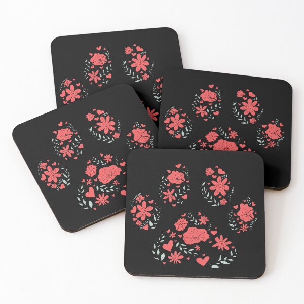 Item preview, Paw dog flower love heart designed and sold by DesignAleks.