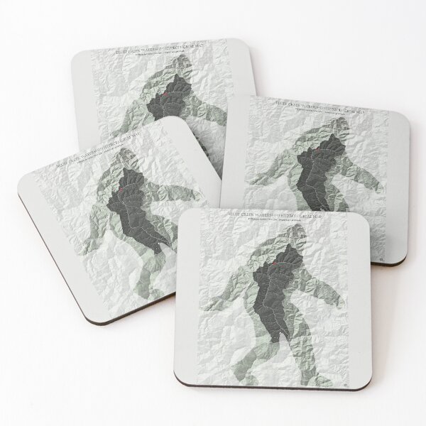 Item preview, Bluff Creek Watershed Hydrological Patty Outline designed and sold by Crypto Tography.