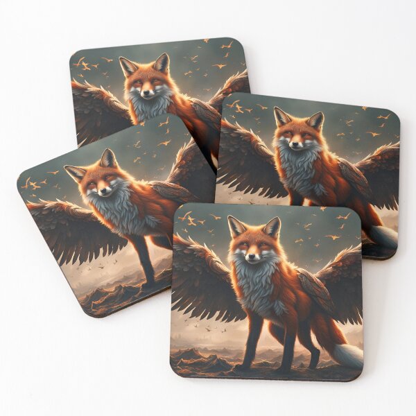 Item preview, winged fox designed and sold by FELTOLTVE.