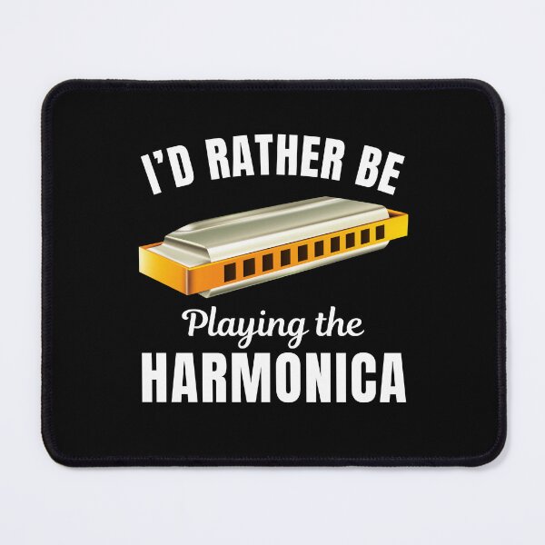 Item preview, I'd rather be playing the harmonica, harmonica instrument player or lovers saying designed and sold by NBSStore.