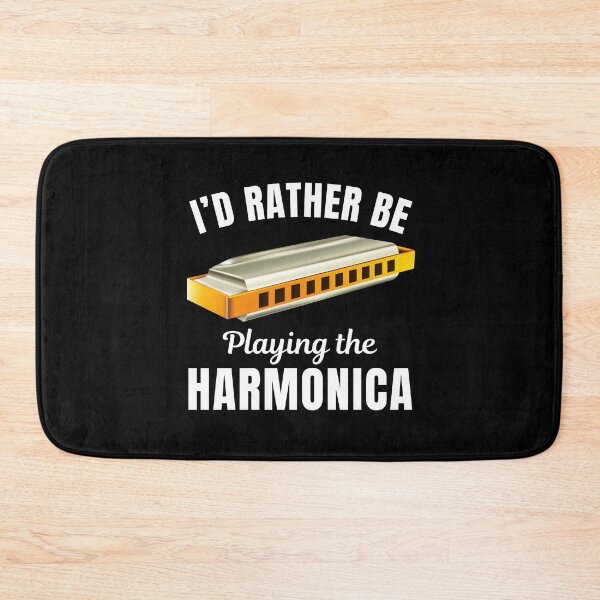 Item preview, I'd rather be playing the harmonica, harmonica instrument player or lovers saying designed and sold by NBSStore.