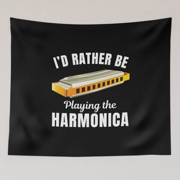 Item preview, I'd rather be playing the harmonica, harmonica instrument player or lovers saying designed and sold by NBSStore.