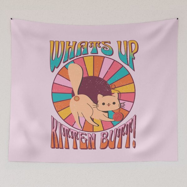 Item preview, Guess What Kitten Butt designed and sold by NettiesWallArt.