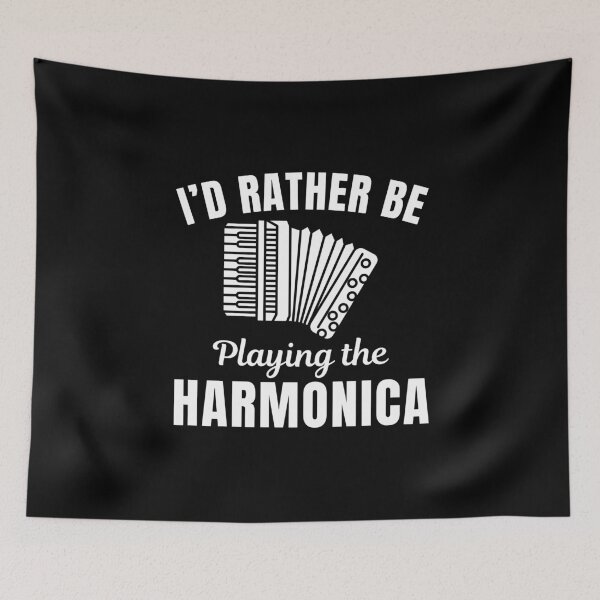 Item preview, I'd rather be playing the harmonica, harmonica instrument player or lovers saying designed and sold by NBSStore.