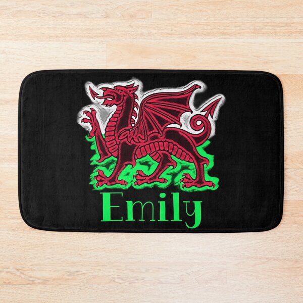 Item preview, EMILY CYMRU DRAIG GOCH RED DRAGON GREEN designed and sold by Marni Scofidio Desi9ns.