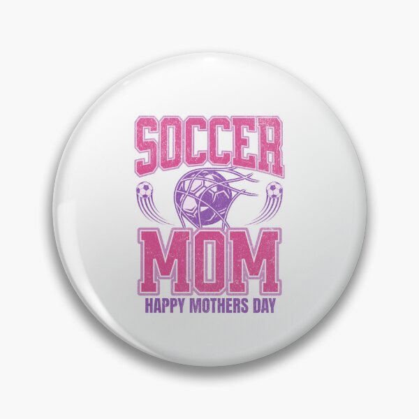 Artikelvorschau, Fußballmama im rosa und lila Design entworfen und verkauft von BritishDelights.