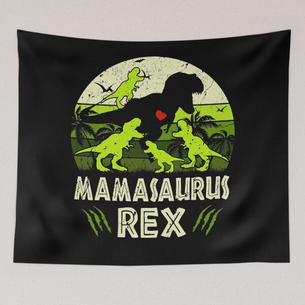 Item preview, Mama Dinosaur T Rex Mamasaurus 4 kids Matching Family designed and sold by SpeedyPrints.