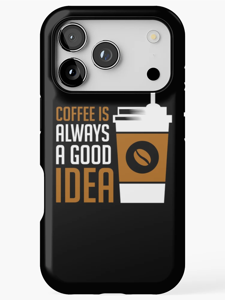 Thumbnail 1 of 4, iPhone Case, Coffee Quote designed and sold by ROKANDESIGNART.