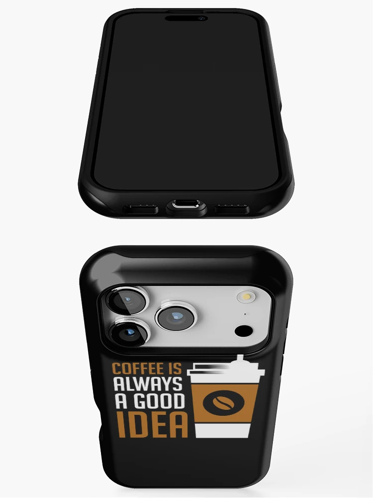 Thumbnail 3 of 4, iPhone Case, Coffee Quote designed and sold by ROKANDESIGNART.