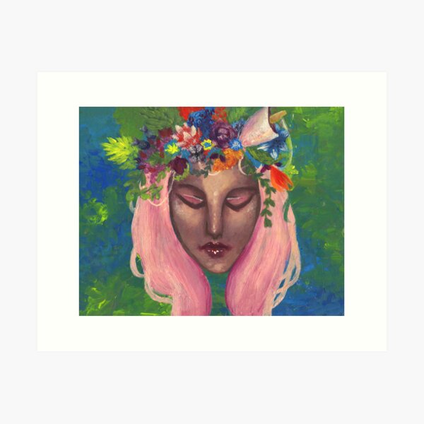 FAIRYCORE ART PRINT 4x5 Acrylic Painting Polaroid Print