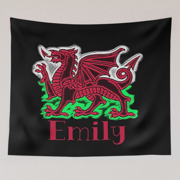 Aperçu de l'œuvre EMILY CYMRU DRAIG GOCH DRAGON ROUGE créée et vendue par Marni Scofidio Desi9ns.