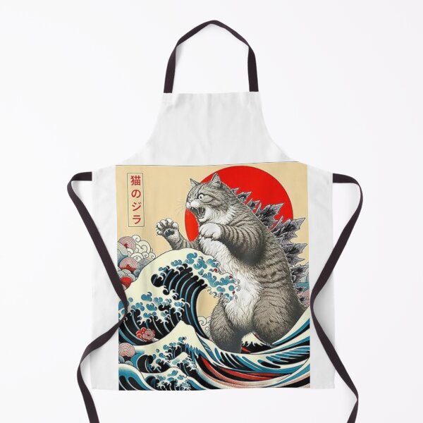 Item preview, Catzilla Cat Japanese Art Cat Owner Cat Lover Gifts Funny Cute Cat Art Japanese Sunset designed and sold by Miumed.