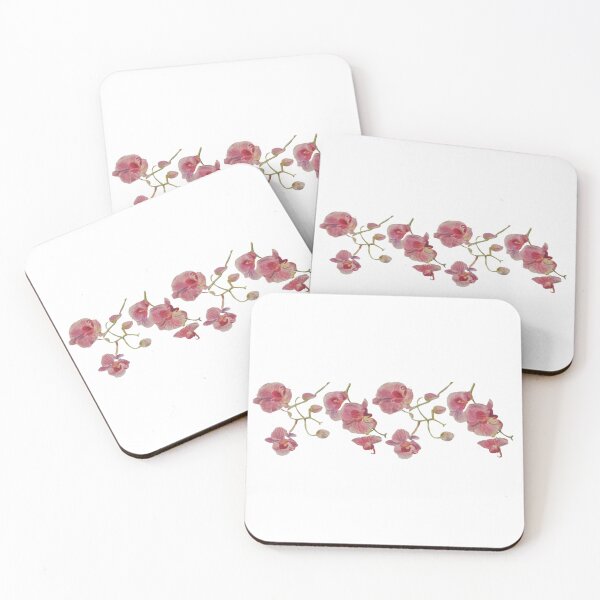 Item preview, Pink orchids, soft pastels drawn by Anna Pękalska-Bazan designed and sold by BazankiArt.