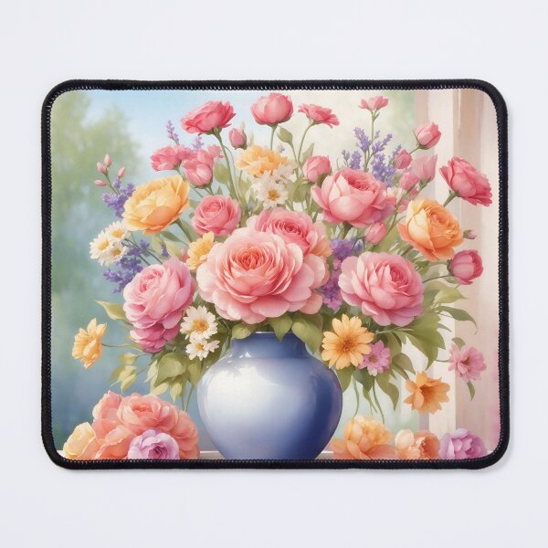 Item preview, Watercolor Blooms Amidst Scenic Beauty designed and sold by Neranchara.