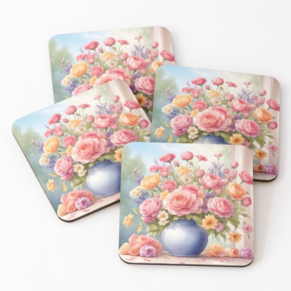 Item preview, Watercolor Blooms Amidst Scenic Beauty designed and sold by Neranchara.