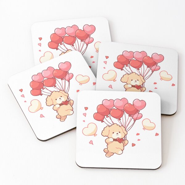 Item preview, Cute Valentine's Day Goldendoodle designed and sold by RetroPrints.