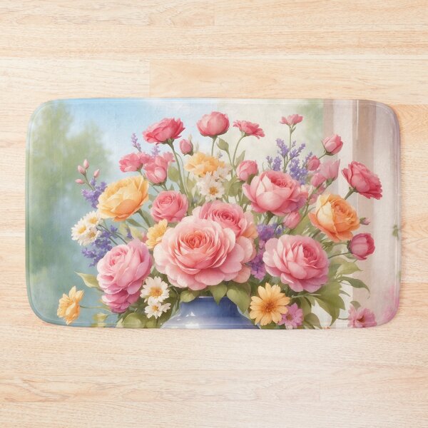 Item preview, Watercolor Blooms Amidst Scenic Beauty designed and sold by Neranchara.
