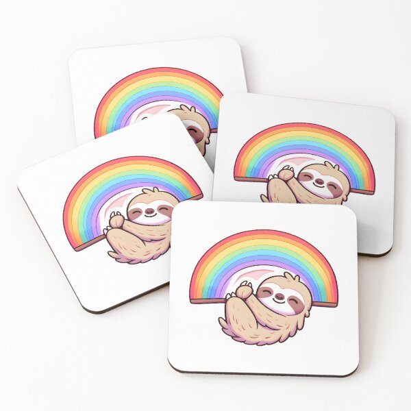 Item preview, Rainbow Nap Time Sloth designed and sold by UmbrellaStudio1.