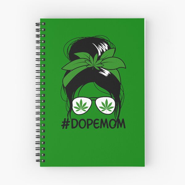 Item preview, Dope Mom Messy Bun Marijuana Smoking Mom #DopeMom Gear designed and sold by DynamicDesign.