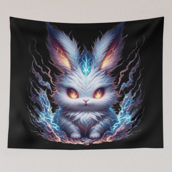 Item preview, Thunderous Azure Bunny designed and sold by TeslaSt0re.