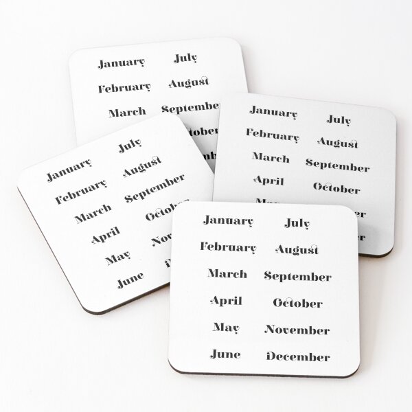 Item preview, 12 Months Lettering for Bullet Journaling and Planning designed and sold by posterful.