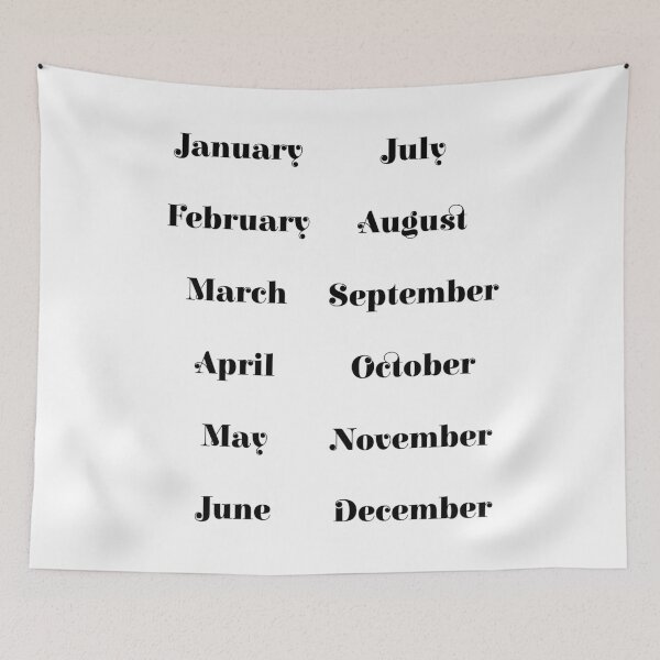 Item preview, 12 Months Lettering for Bullet Journaling and Planning designed and sold by posterful.