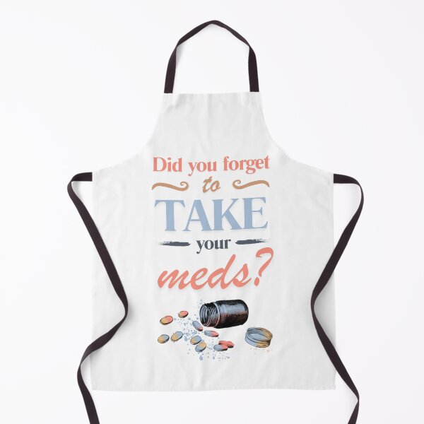 Item preview, Did you forget to take Your meds, medical symbols for doctors, medical students and healthcare workers, vibrant watercolor designed and sold by Drawmecute.