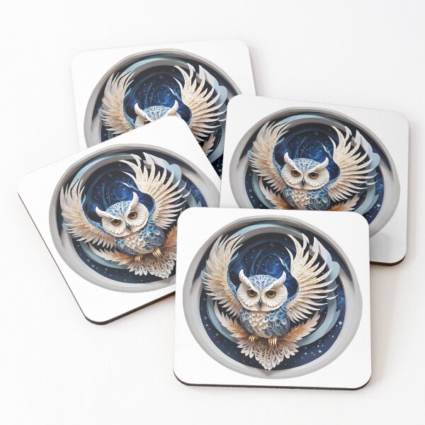 Item preview, Owl in dark night designed and sold by BotunPeony.
